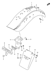 VS1400 Заднее крыло