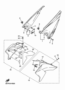 WR250X サイドカバ-