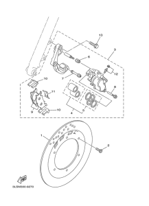 XV125S Передний суппорт