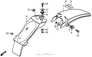XR80 Задний бампер