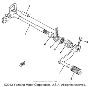 DT250E Вал переключения