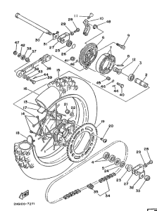 YZ125 Переднее колесо