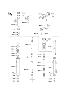 EJ650 Передняя вилка
