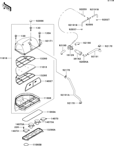 ZX600 Воздушный фильтр