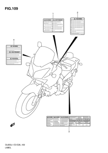 DL650 (ABS) Honda mark