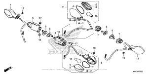 CMX500 Задний фонарь