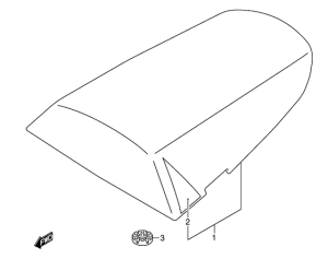 GSX-R600 Seat tail box