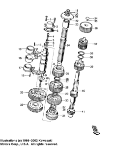 KE100 Transmission / change drum