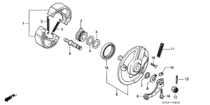 XL185 Передний тормоз