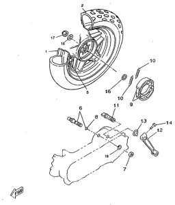 CW50RSX Переднее колесо