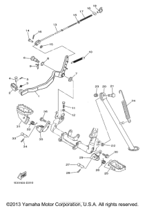 TTR230Y Подножки