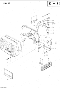 GS500 Задний комбинированный сигнал