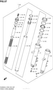 DL650 (ABS) Передняя вилка