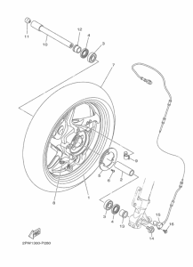 XP500 Переднее колесо