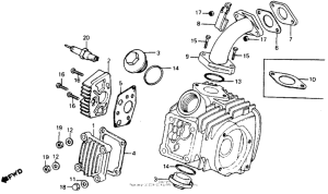 CT90 Крышка головки цилиндров