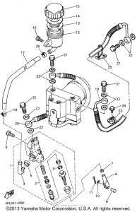 GTS1000AFC Задний торм цилиндр