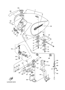 XV1600A Топливный бак