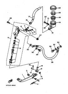 TZR250 Задний тормозной цилиндр
