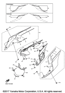 YZF-R1 Боковые обтекатели