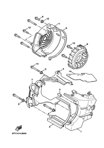 XC125 NXC125 Воздухоотвод и вентилятор