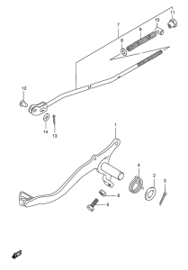 TS125 Передний суппорт