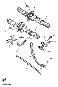 YZF750R Camshaft. chain