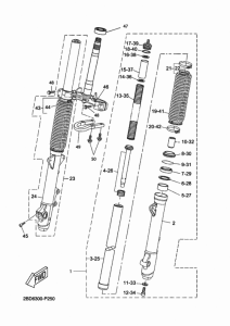 XT660Z Передняя вилка