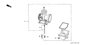 CR125R Карбюратор опционально kit