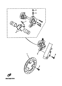 YN100 Передний суппорт
