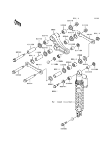 KX500 Задняя подвеска