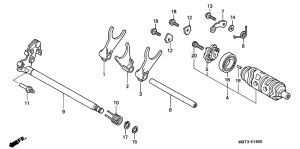 XL1000V Вилка переключения передач