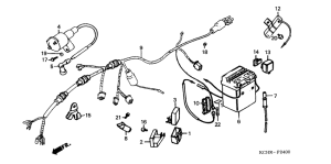 CG125 Wire harness /  ignition coil / battery