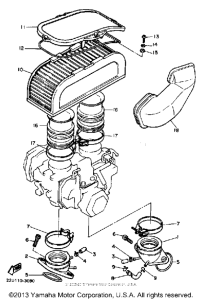 XV500K Впускная система