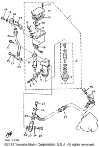 XVZ12TDK Задний торм цилиндр