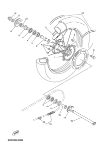  Переднее колесо