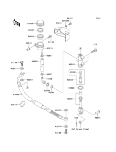 VN1500 Задний торм цилиндр