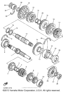 YZF600RGC Трансмиссия