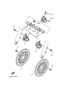 RZ250R ﾌﾛﾝﾄﾌﾞﾚｰｷｷﾔﾘﾊﾟ