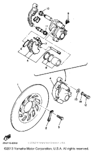 XV500K Передний суппорт