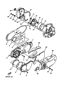 YP125D Crankcase cover ass`y  (v