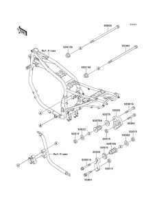 ZX1100 Рама ,крепежные детали
