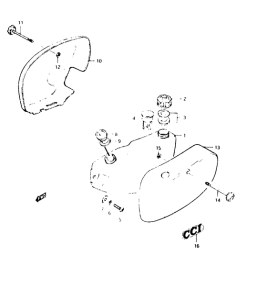 FR50 Oil tank - frame cover