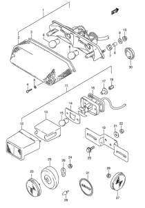DR800 Задний комбинированный сигнал
