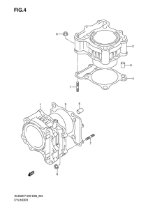 DL650 (ABS) Цилиндр
