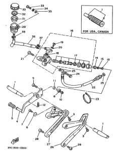 TZ250 Stand. footrest