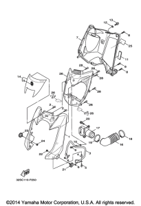 YW125 Ветровое стекло