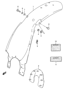 DS80 Заднее крыло