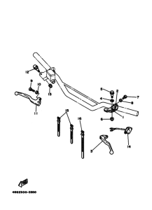 TY250Z TY250 Interruptor  manillar&palanc