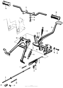 CA105 Main stand + step bar