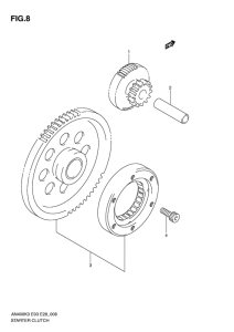 AN400 Муфта стартера